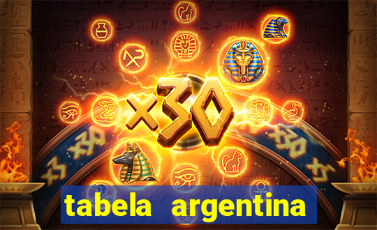 tabela argentina torneo betano